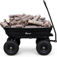 thumbnail image 1 of ROMSWI Garden Dump Cart 1200 lbs 7 cu ft Heavy Duty Poly Bed 42'' x 23'' Dump Wagon No Flat 13'' Tires All Terrain Wheel Quick Release Dumping, 1 of 10