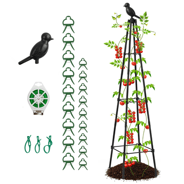 10-Pack Green Plastic Trellis For Climbing Plants – Indoor/Outdoor, 5.9x9.8 Inches