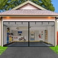 thumbnail image 1 of ROMUCHE Magnetic Garage Door Screen for Double Garage Doors 16x7FT Reinforced Fiberglass Door Screen Stronger 4.65LB High Energy Magnets Hands Free Magnetic Screen Door, 1 of 9