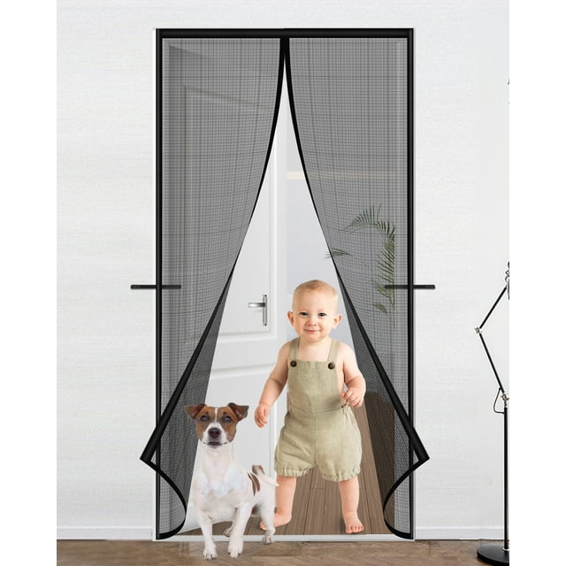 Duty, Hands Free Magnetic Closure Screen Door For 39