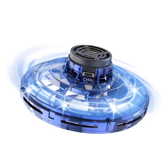 ROMYSE 2PCS Hand Operated Mini s,2025 UFO Magic Flying Orb Toys with Lights,Hover Boomerang Fidget Spinner,Christmas Birthday Gifts for Boys Girls Teen Age 6 7 8 9 10 11+,Funny Kids Party Favors