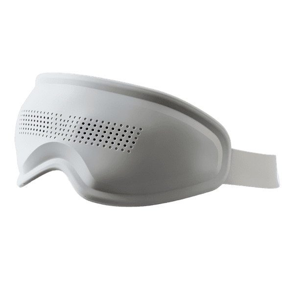 ROMYSE Wireless Eye Massager with Heat & Vibration,3 Massage Modes,Eye Massage Mask with Bluetooth Music, Adjustable Headband Mothers Day Gifts,Eye Massager for Eye Strain Gray