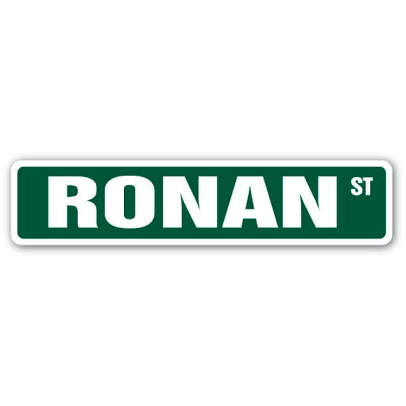 RONAN Street Sign Childrens Name Room Sign | Indoor/Outdoor | 36" Wide