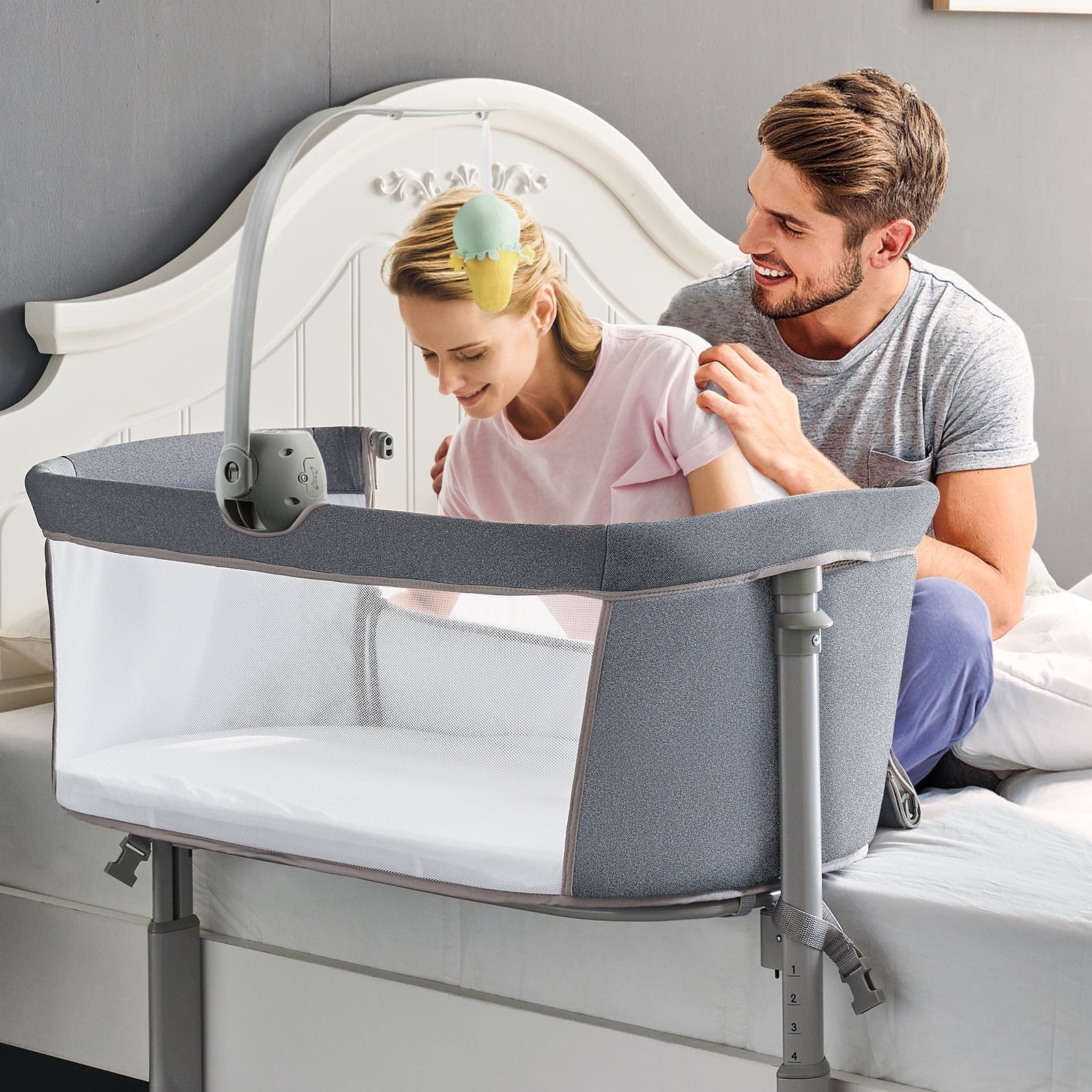 RONBEI-Baby-Bassinet-Bedside-