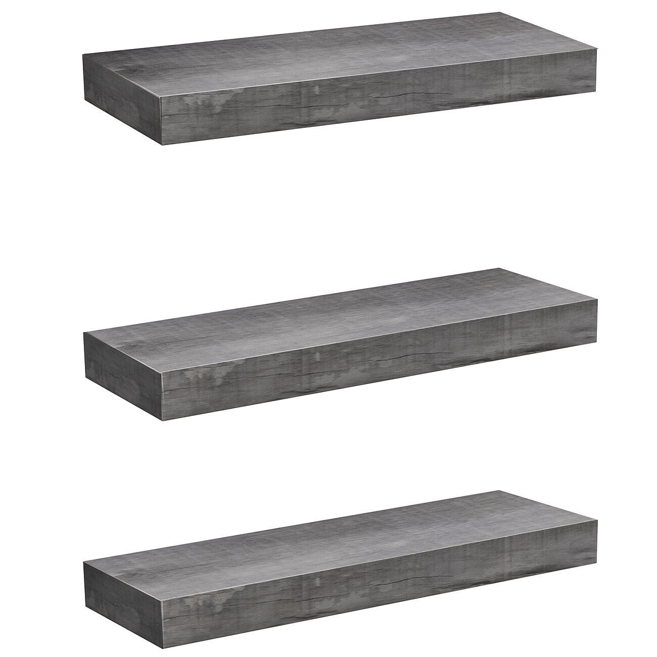 Wall Rong RONG-3 Floating Shelves for Wall, Wall Mounted Shelf Set of 2, Hanging ...