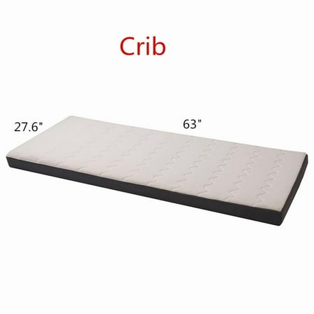 RONG-3 Foam Soft Mattress Twin Size for Children House Frame Bed, Bedroom Furniture for Sleep Supportive Pressure Relief,Crib