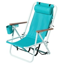 RONG-3 Outdoor Beach Portable Lawn Chair,Portable Lightweight Folding Chair ,Folding Beach Chair,Portable Backpack Foldable Camping Chair,for Patio Pool Yard Garden,Green - 1 Pack