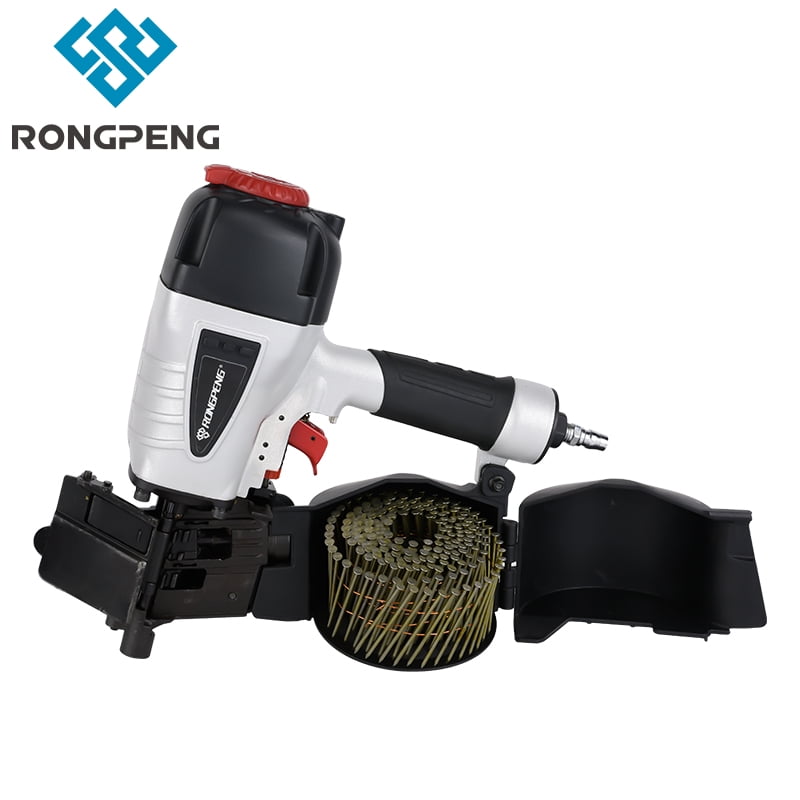 RONGPENG CN65 Professional Industrial Pneumatic Coil Pallet Nailer Air Nail Gun Coil Siding Nailer For Making Repairing Pallets CN65