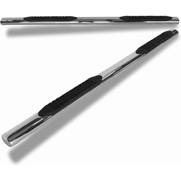 RONGTUO 4" Oval Polished Stainless Steel Side Step Nerf Bars for 2004-2008 Ford F-150 Super (Extended) Cab