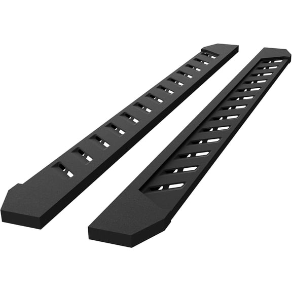 RONGTUO 7" Texture Black Heavy Duty Running Board for 2007-2018 Chevy Silverado/GMC Sierra 1500/2500/3500 Crew Cab (Not Diesel)  Nerf Bar
