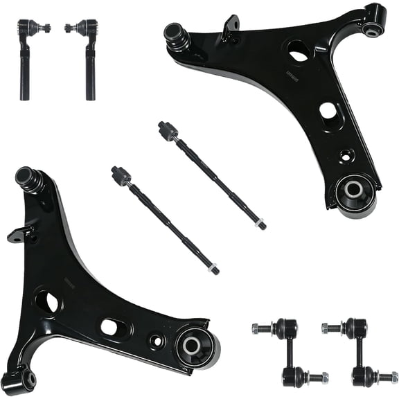 RONGTUO 8Pcs Front Suspension Kit for Subaru Forester 2014-2018 Control Arms w/Ball Joints, Sway Links, Tie Rod K622857, K622856, K750084, EV800982, ES3712