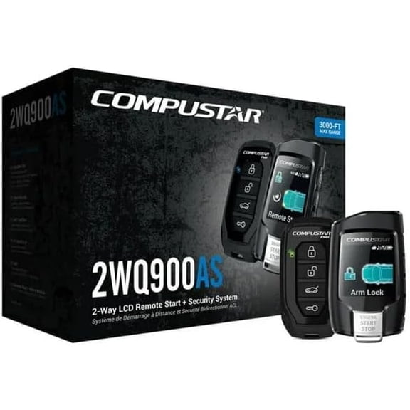 RONGTUO CS 2-Way LCD 3000' Alarm/Starter Blade Ready, Car Security System