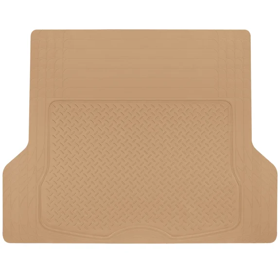 RONGTUO Cargo Trunk Floor Mat Liner Fits Ford Vehicles All Weather Semi Custom Fit Beige