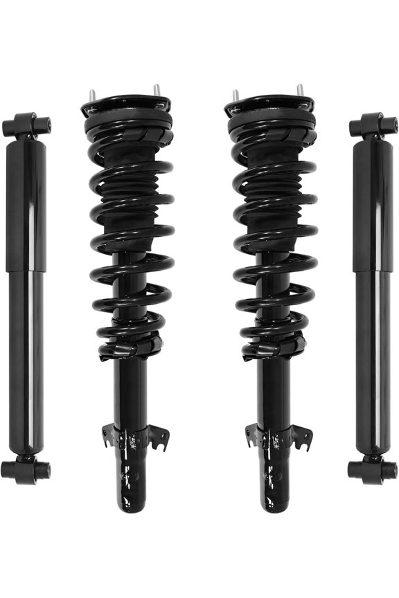 Front Struts w/ Coil Springs & Rear Shocks for 2006-2012 Ford Fusion 4-Cyl  Set of 4