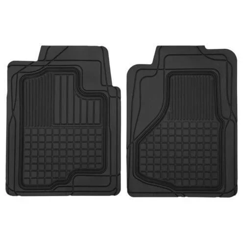RONGTUO Heavy Duty Car Floor Mats 2PC Rubber Semi Custom Fits Audi Vehicles