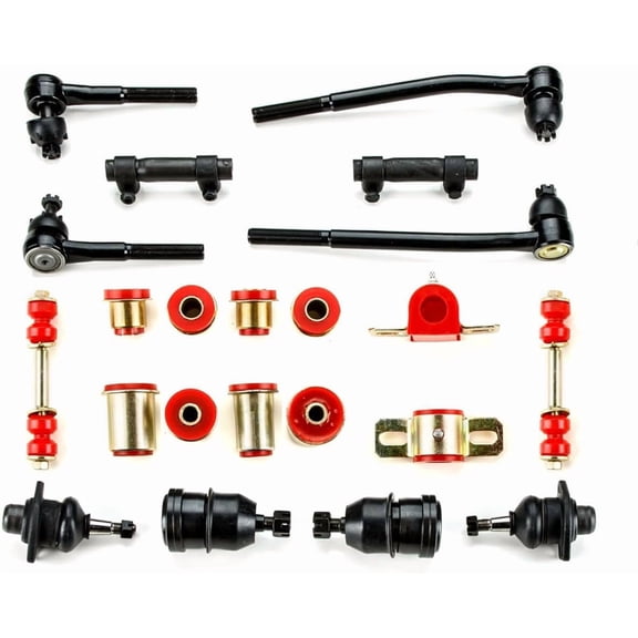 RONGTUO Red Polyurethane Front Suspension Rebuild Kit  For Pontiac Firebird/Trans Am 1970-1973, OE Spec