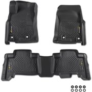 RONGTUO TPE Floor Mats & Cargo Liner for 2013-2024 Toyota 4Runner & 2014-2023 Lexus GX460, 1st & 2nd Row, All-Weather, Black