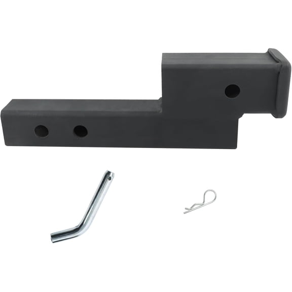 RONGTUO Trailer Hitch Extender for 2 Inch Receiver with 2 Inch Rise or Drop 2-inch Shank 7 Inch and 9 Inch Extension Length 7500lbs Capacity with 5/8 Hitch Pin