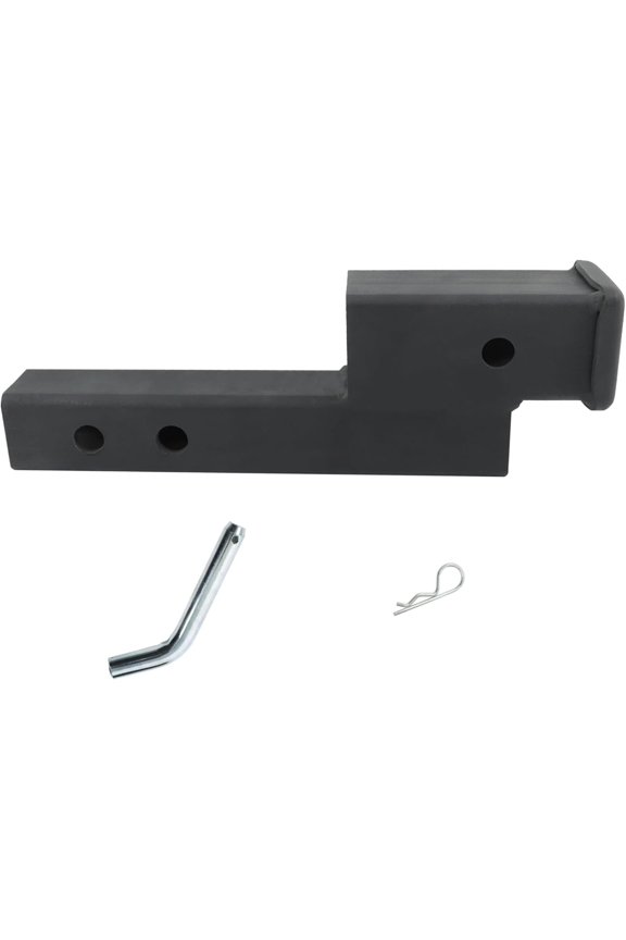 Trailer Hitch Extender for 2 Inch Receiver with 2 Inch Rise or Drop 2-inch Shank 7 Inch and 9 Inch Extension Length 7500lbs Capacity with 5/8 Hitch Pin
