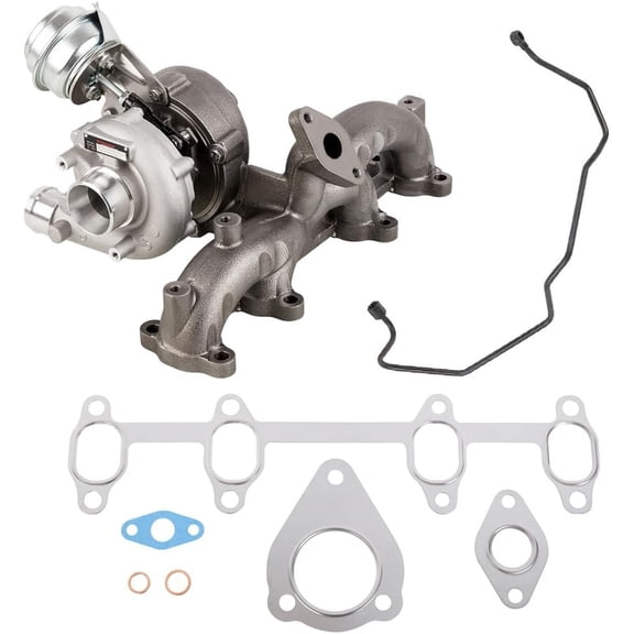RONGTUO Turbocharger with Gaskets & Oil Feed Line for VW Golf/Jetta/Beetle TDI ALH 1999-2004  842-0094 New