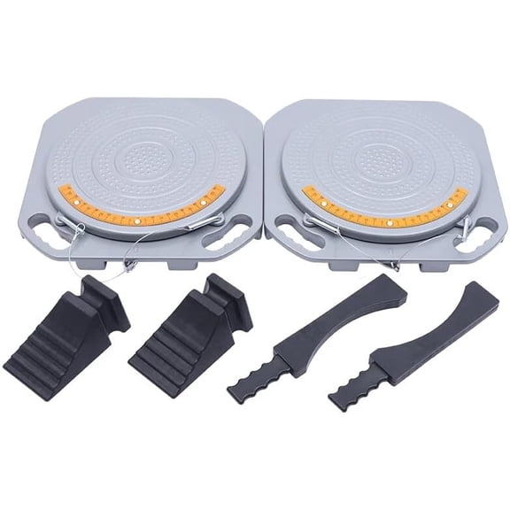 RONGTUO Wheel Alignment Turn Plates 2204lbs Capacity, 60 Rotation, for Car/Truck