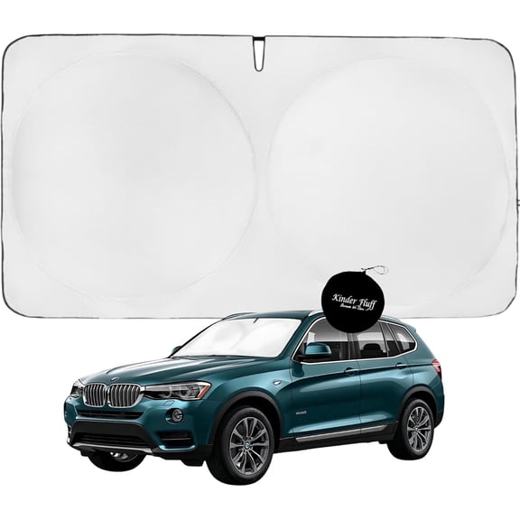 RONGTUO Windshield Sun Shade for BMW X3 2018-2026 99.87% UVB & 99.02% UVA Protection Award Winning