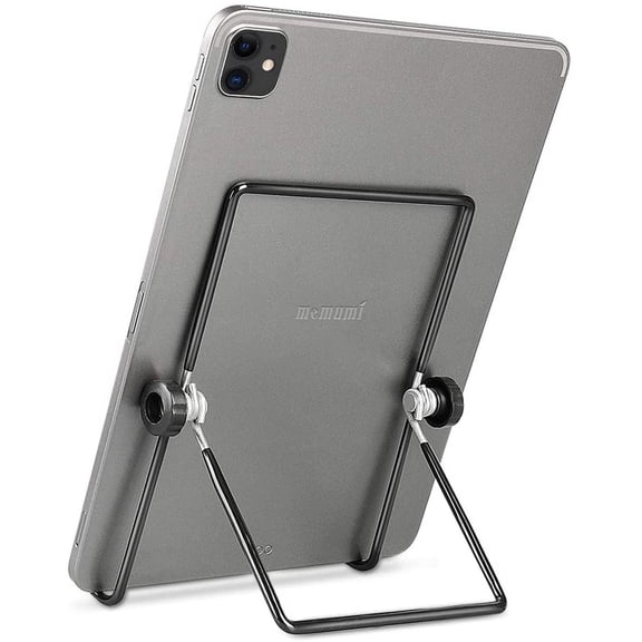 RONGYU Adjustable Foldable Tablet Stand with 180 Rotation, Universal Metal Desk Holder for iPad Pro 11"/12.9", iPad Air, Samsung Galaxy Tab and Most Tablets