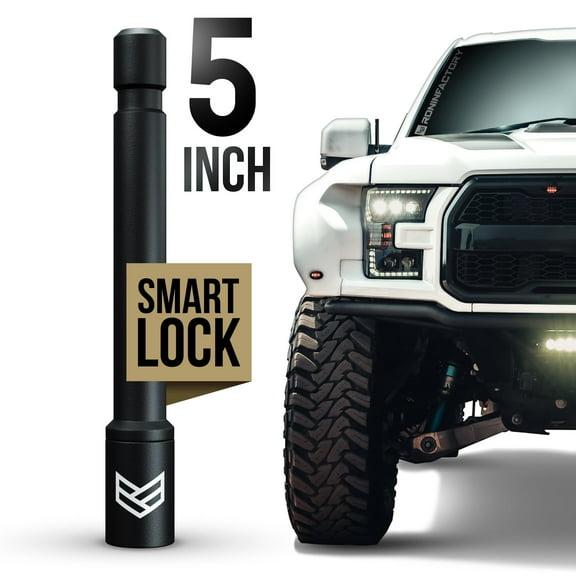 RONIN FACTORY Truck Antenna for Ford F150 Bronco Raptor Lightning & RAM SmartLock Flexible Short Antenna Ford F150 Accessories (5 Inch SmartLock)
