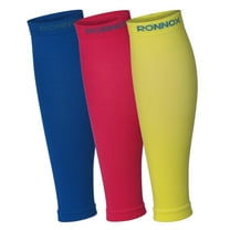 RONNOX Calf Compression Sleeve 3-Pairs (12-14 mmHg is Best Athletic & Medical for Women,Travel,Running,Nurses,Flight,Edema CP02-C-S