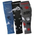 thumbnail image 1 of RONNOX Calf Compression Sleeve 3-Pairs (12-14 mmHg is Best Athletic & Medical for Women,Travel,Running,Nurses,Flight,Edema CP20-L, 1 of 4