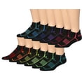 thumbnail image 1 of RONNOX Men's 12-Pairs Low Cut Running & Athletic Performance Tab Socks MRLT17-AB-SM, 1 of 8