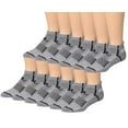 thumbnail image 1 of RONNOX Men's 12-Pairs Low Cut Running & Athletic Performance Tab Socks MRLT23-AB-ML, 1 of 1