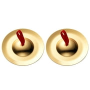 RONSHIN 12cm 4.7" Mini Copper Hand Cymbal Kids Children Finger Cymbals Music Enlightenment Rhythm Beat Percussion Instrument