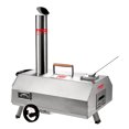 thumbnail image 1 of RONSHIN 1Set 12" Portable Wood-Fired Pizza Oven – Semi-Automatic Stainless Steel Outdoor Pizza Maker (Stainless Steel), 1 of 10