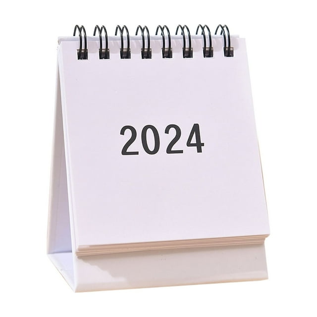 RONSHIN 2024 Desktop Calendar Stand Up Calendar Schedule Desk Calendar