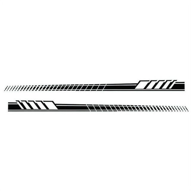 RONSHIN 2pcs/Set Car Auto Body Stickers Long Stripe Side Skirt