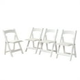 RONSHIN 4 Pack Folding Chairs With Padded Cushion, Padded Foldable
