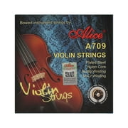 RONSHIN 4pcs A709 Alice Violin Strings Set Steel Rope Core G String Nickel Strings Practice Play Parts 31/8/4/2