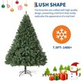 thumbnail image 1 of RONSHIN 7.5FT Artificial Christmas Tree - Holiday Decor with 1400 Branch Tips, Easy Assembly, Metal Hinges & Foldable Base, 1 of 8
