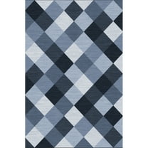 RONSHIN Area Rugs Washable Carpets 1150Gsm 100% Polyester 350Gsm Velvet Pearl Velvet Washed Back Folding Printed Carpet Xm-Modern-Guluo Yiqing Blue tint 2*6ft