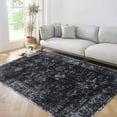 thumbnail image 1 of RONSHIN Area Rugs Washable Carpets 1150Gsm 350Gsm Velvet Pearl Velvet Washed Back Folding Printed Carpet-Persian-Mottled Fragrance Black tone 10*13ft, 1 of 7