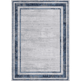 thumbnail image 1 of RONSHIN Area Rugs Washable Carpets 1150Gsm Pearl Velvet Washed Back Folding Printed Carpet Som-Modern-Mottled Border Navy blue 2*6ft, 1 of 1
