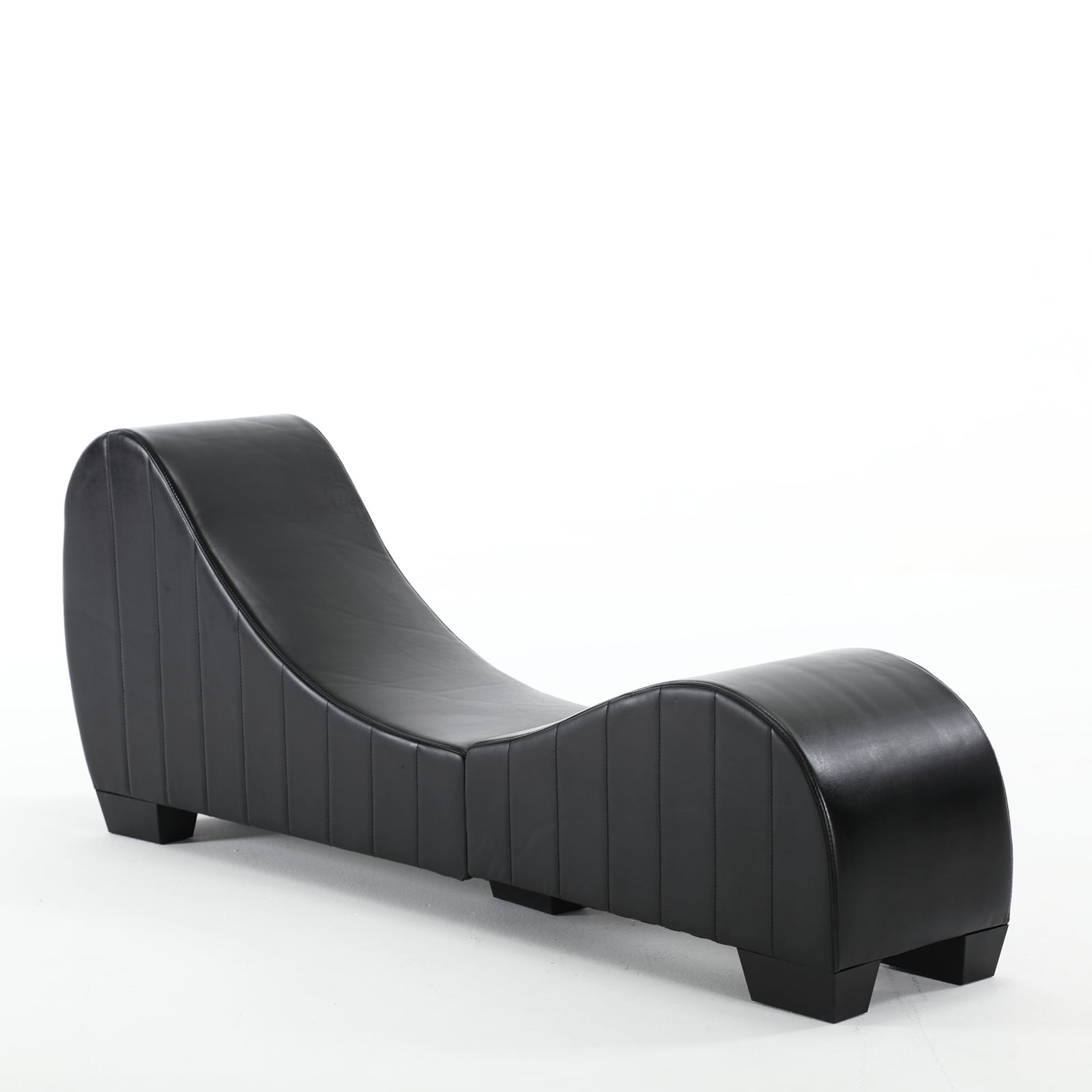 RONSHIN Chaise Lounge Chair Modern Faux Leather Curved Lounge Chaise