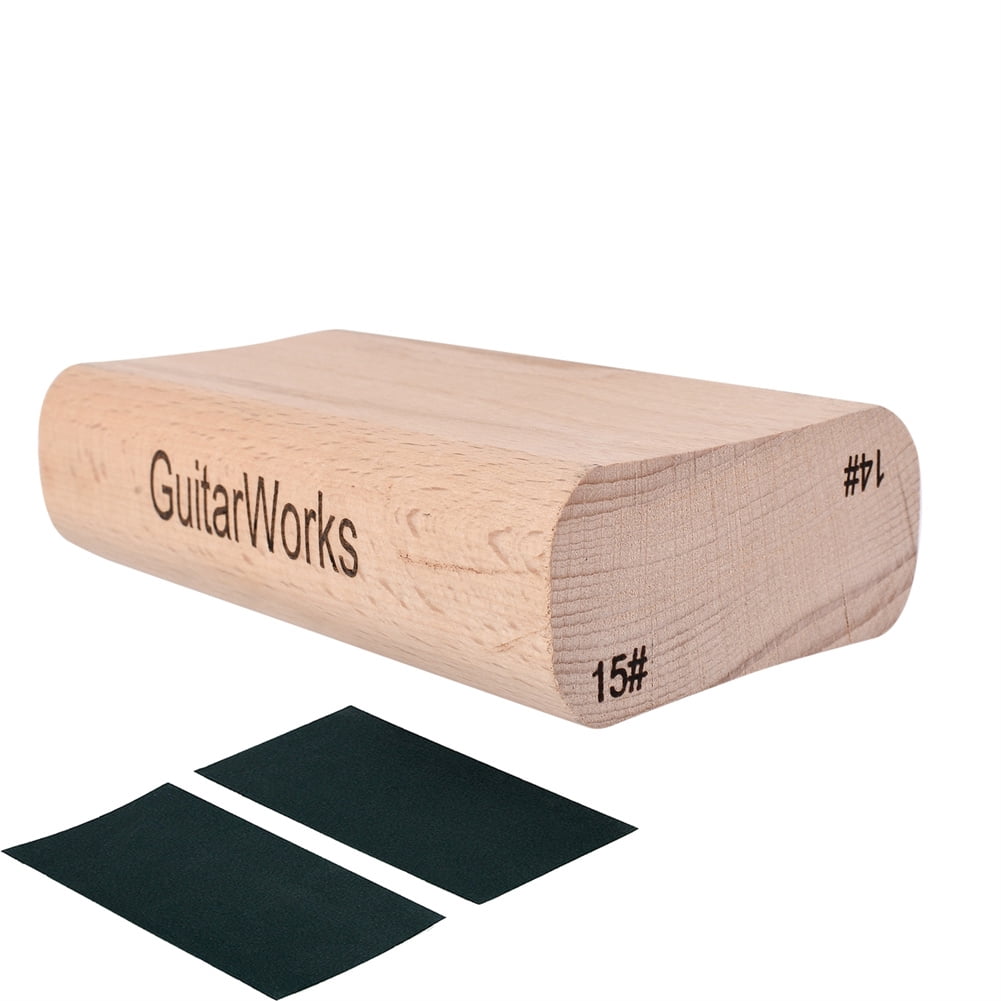 RONSHIN Dual Purpose Radius Fret Leveling Sanding Block Luthier Tool