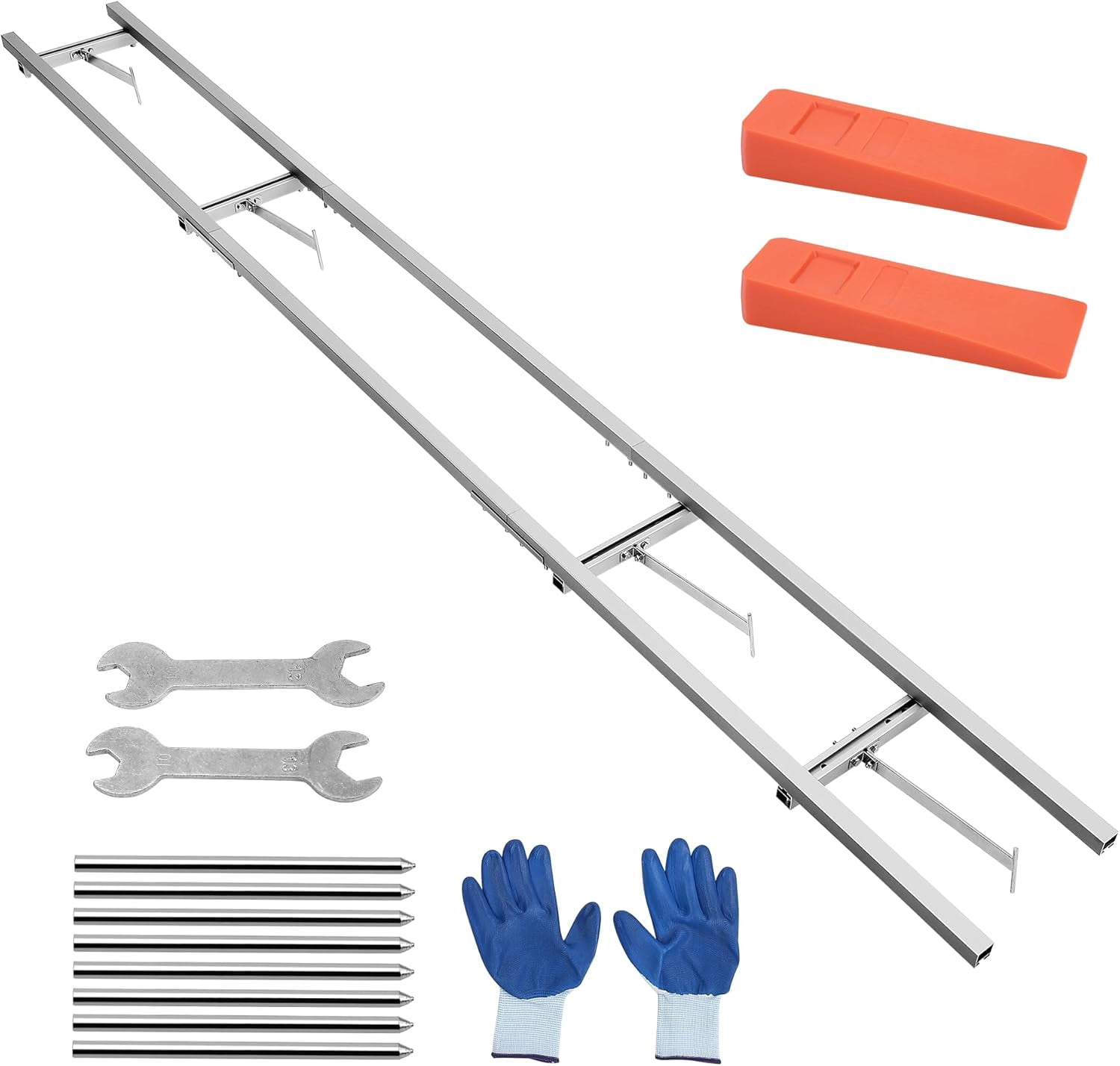 Log Cutting Guide Rails VEVOR Rail Mill Guide System, 9 Ft Milling ...