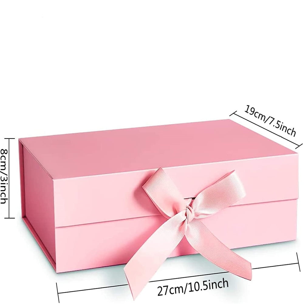 RONSHIN Strong Cardboard Folding Gift Box With Buckle Ribbon