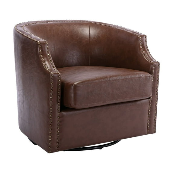 RONSHIN Swivel Chair,Comfy Accent Sofa Chair,360 Swivel Chair,Upholstered Armchair,Swivel Accent Chair with Metal Base,Corner Chairs,for Living Room Bedroom Hotel Office