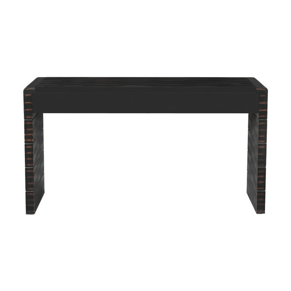 RONSHIN TREXM Arched Console Table with Storage - Wooden Entrance Table for Multiple Rooms, Navy Blue
