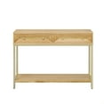 thumbnail image 1 of RONSHIN TREXM Entrance Table, Console Table with Two Drawers, Retro Design, Natural Color, 1 of 9