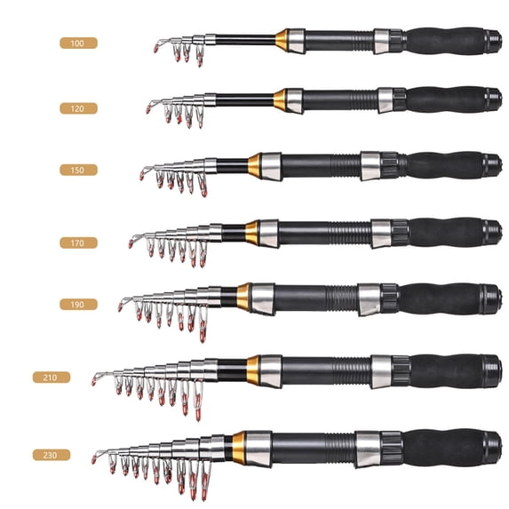 RONSHIN Telescopic Fishing Rod 1.0m-2.3m Fishing Rod Glass Rod Super ...